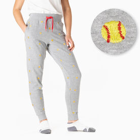 ChalkTalkSPORTS Softball Lounge Pants Softball Girl ChalkTalkSPORTS Softball Lounge Pants Softball Girl